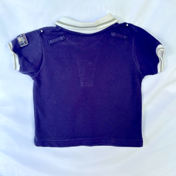 Vintage 2002 Gently Worn b.t Kids Top & Shorts Set - 6-9 M - Navy Blue & Green - Picture 4 of 12